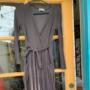 Urban outfitters knit jumpsuit with waist tie